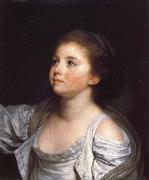Jean-Baptiste Greuze A Girl oil painting reproduction